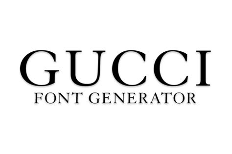 gucci font text generator